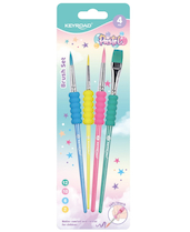Sada štětců KEYROAD Pastel pěnový úchop
