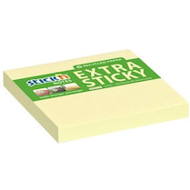 Samolepicí bloček Extra Sticky 76x76mm žlutý pastel