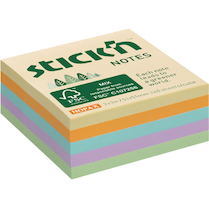 Samolepicí bloček FSC 51x51 mm 240ks pastelový luční mix