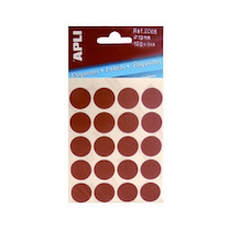 Samolepicí etikety kulaté červené 19mm