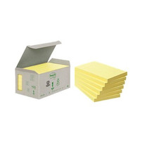 Samolepicí recyklované bloky Rainbow 76x127mm žlutá