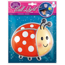 Samolepka dekorační svítící na zeď Beruška