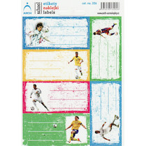 Samolepky etikety na sešity Fotbal