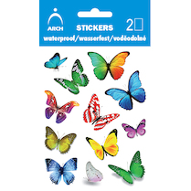 Samolepky voděodolné Motýli I. 17x24,5cm