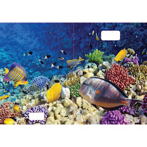 Sešit A5 čistý 520 20 listů 3D Akvarium