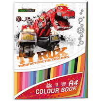 Skicák A4 barevný Dinotrux