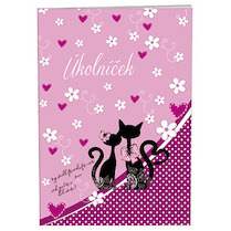 Školní deníček A6 úkolníček Cats Love