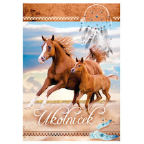 Školní deníček A6 úkolníček Kůň 2020