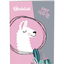 Školní deníček A6 úkolníček Lama