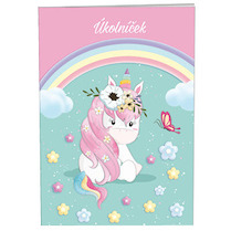 Školní deníček A6 úkolníček Rainbow Unicorn