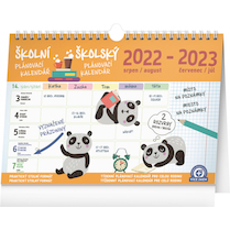 Školní plánovací kalendář s háčkem 2023 30×21cm