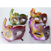 Škraboška glitr labuť mix barev