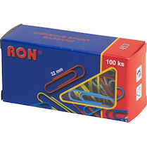 Spony dopisní barevné RON 32mm