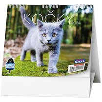 Stolní kalendář IDEÁL Kočky /s kočičími jmény/