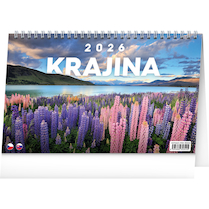 Stolní kalendář Krajina CZ/SK 23,1×14,5cm