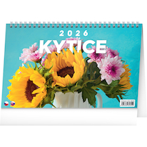 Stolní kalendář Kytice CZ/SK 23,1×14,5cm