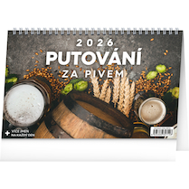 Stolní kalendář Putování za pivem 23,1×14,5cm
