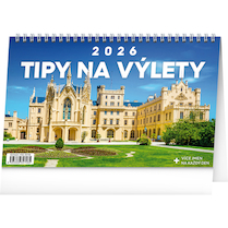 Stolní kalendář Tipy na výlety 23,1×14,5cm