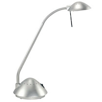 Stolní lampa MAUL Arc stříbrná