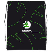 Studentský sportovní vak na záda Škoda černý