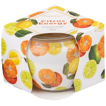 Svíčka sklo 70x62mm vonná Citrus Energy