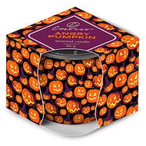 Svíčka sklo 70x62mm vonná Halloween
