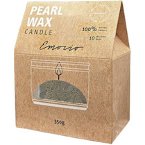 Svíčka sypaný vosk 350 g + 10ks knotů zelená