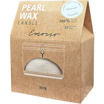 Svíčka sypaný vosk vonný 350 g + 10ks knotů červená