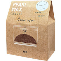 Svíčka sypaný vosk vonný 350 g + 10ks knotů červená