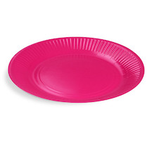 Talíř papírový fuchsia 10ks