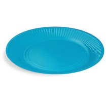 Talíř papírový modrý 10ks