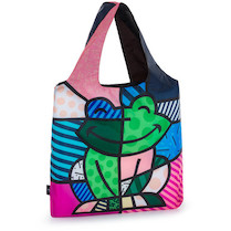 Taška plátěná nákupní skládací BAG 22D Frog