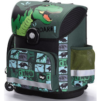 Taška školní anatomická Baagl Dino + blikačka zdarma
