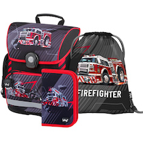 Taška školní anatomická Baagl Hasiči sada