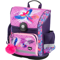 Taška školní anatomická Baagl Papoušek + přívěšek zdarma