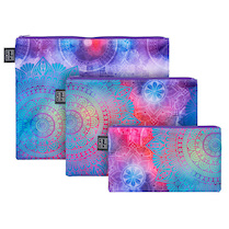 Taštičky se zipem 3ks Mandala