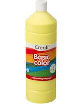 Tempera Creall basic 1000ml světle žlutá