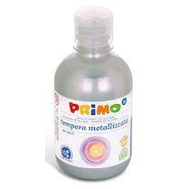 Tempera Primo metalic 300ml stříbrná