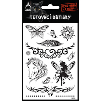 Tetovací obtisky černé motýl