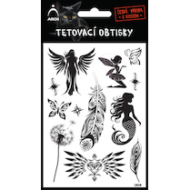 Tetovací obtisky černé pampeliška