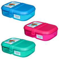 Tříkomorová krabička Lunch Ribbon s nádobou na jogurt 1,1 l Sistema mix barev