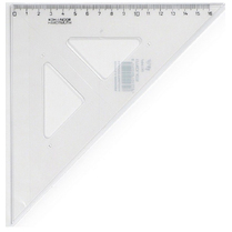 Trojúhelník 45/177 s ryskou transparentní