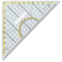Trojúhelník 45/177 s úhloměrem a držadlem