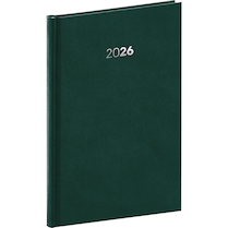 Týdenní diář Balacron 2024 zelený 15×21cm