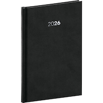 Týdenní diář Balacron černý 15×21cm