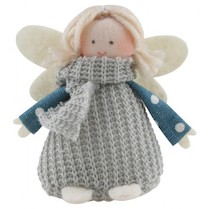 Vánoční figurky Anděl pletené šaty