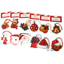 Vánoční jmenovky na dárky 12ks