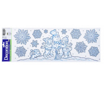 Vánoční okenní dekorace 53x22cm