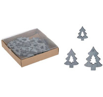 Vánoční ozdoby dřevěné set stromek 22ks