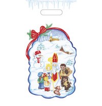 Vanoční sáček s průhmatem 40x19,5cm